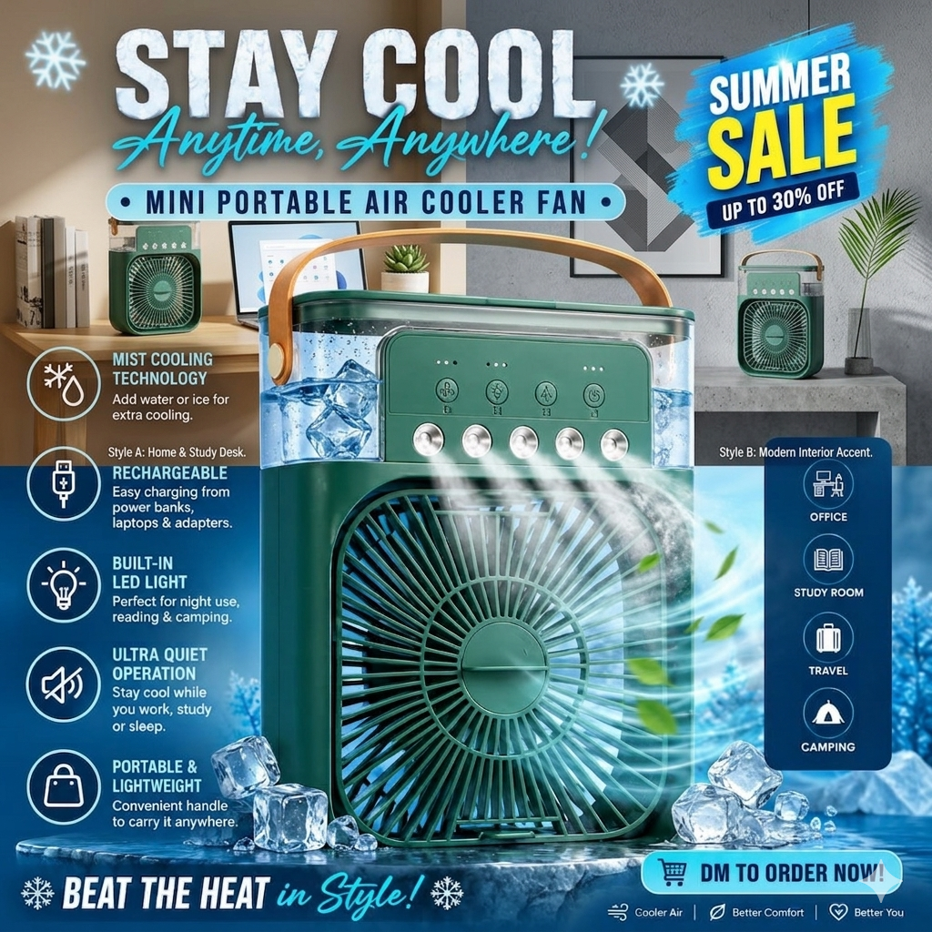 Portable Air Cooler Fan